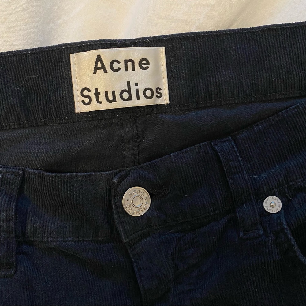 Acne Studios Ace Cord Blue Skinny Jeans corduroy material Size 32/32
